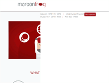 Tablet Screenshot of maroonfrog.com
